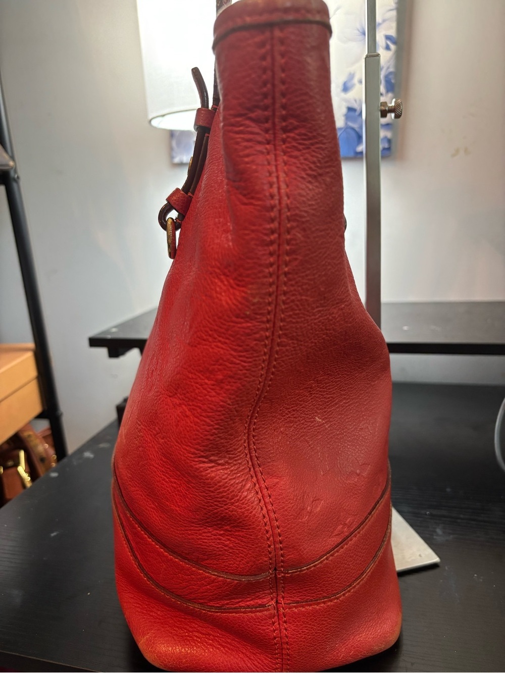 Auth Louis Vuitton Citadine PM Monogram Empreinte Leather Tote Bag Red Orient - Picture 8 of 16